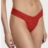 Pink Tanga de Encaje Talla M