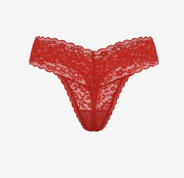 Pink Tanga de Encaje Talla M