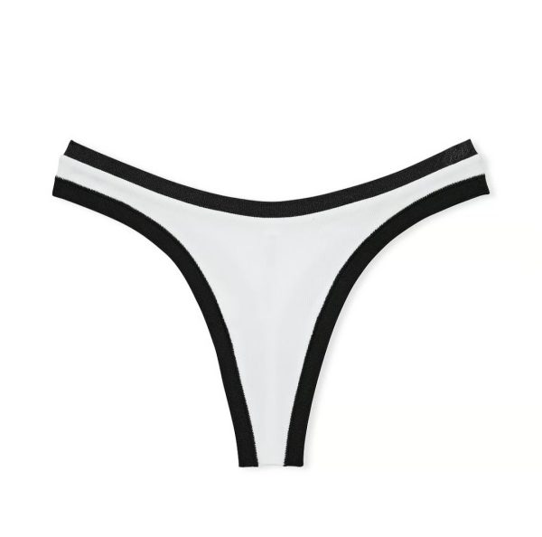 Pink Tanga Pierna Alta Talla S