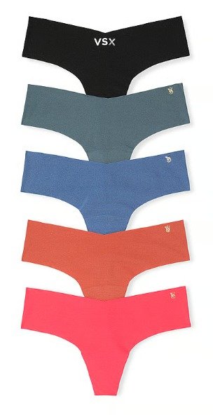 Victoria'S Secret Pack de 5 Tangas Invisibles